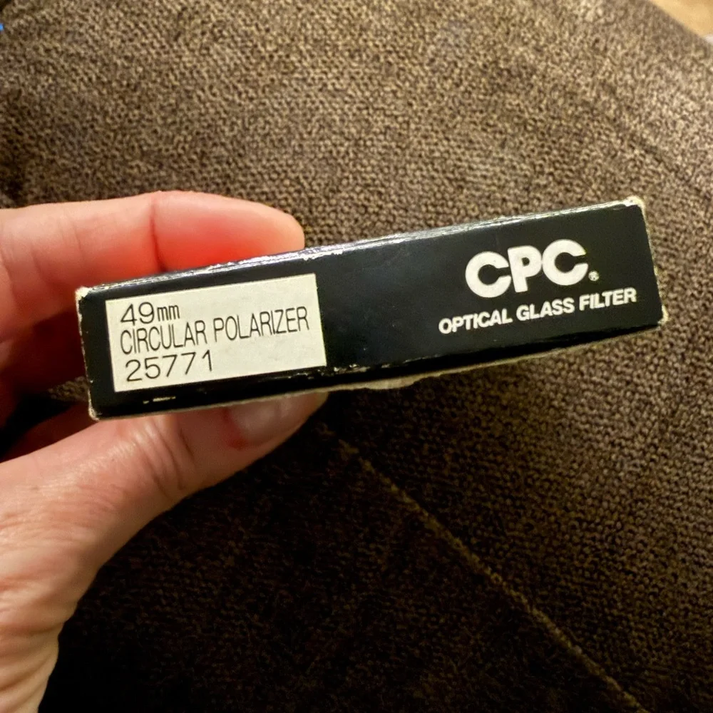 Vintage CPC Optical Glass Filter 49mm Circular Polarizer